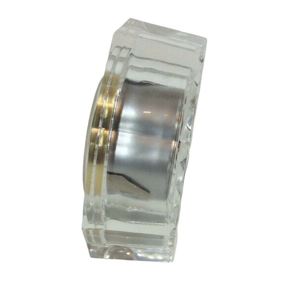 Staiger Crystal Quartz Desk Clock Octagonal Roman Numerals West Germany - Picture 4 of 8